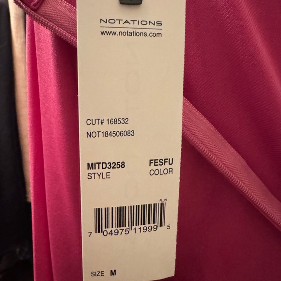 Notations Fuchsia Asymmetrical Dress - Picture 4 of 5